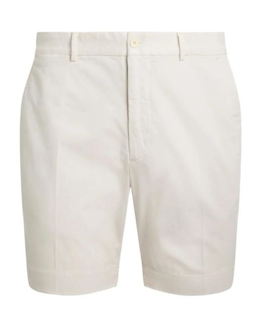 Ralph Lauren White Cotton Shorts for men