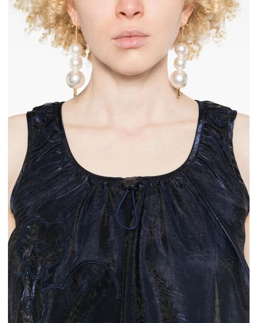 CECILIE BAHNSEN Blue Azelia Mini Dress