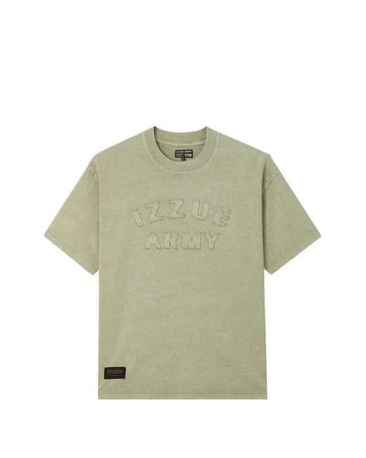 Izzue Green Logo-Appliqué T-Shirt for men
