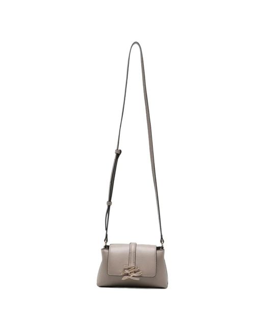 Karl Lagerfeld White K/Autograph Leather Mini Bag