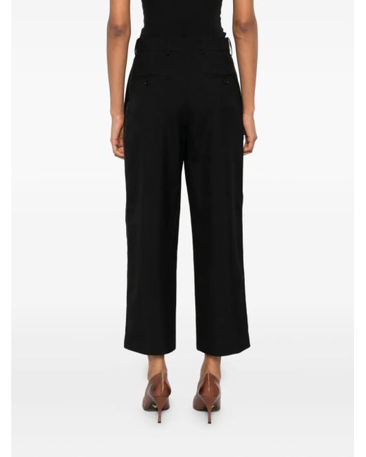Pantalones rectos con bolsillos laterales Marni de color Black