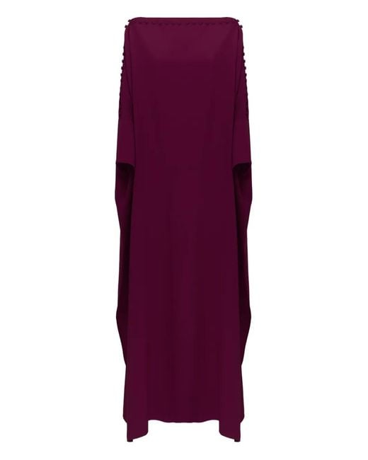 ‎Taller Marmo Purple Mila Button Maxi Dress