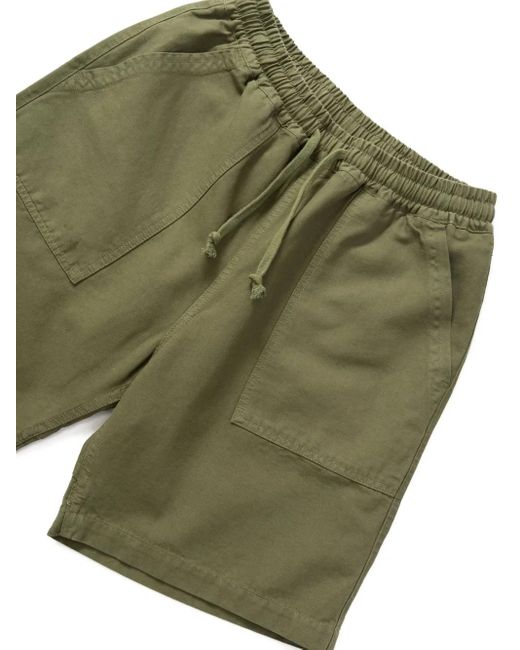 Service Works Green Chef Logo-Patch Shorts for men