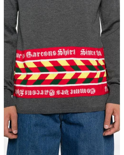 Comme des Garçons Gray Wool-Blend Jumper for men