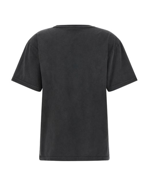 Alexander Wang Black Rhinestone Logo T-Shirt