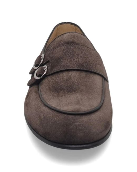 Neil Barrett White Double-Strap Suede Loafers for men