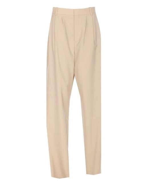 Saint Laurent Broek Van Wol-Zijde in het Natural