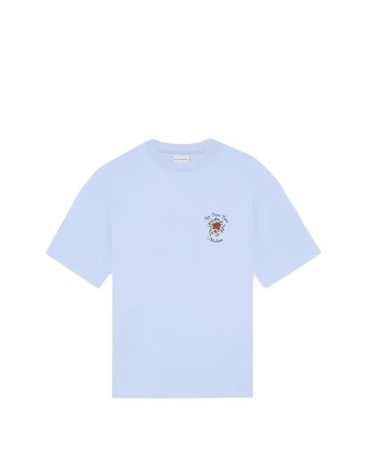 Drole de Monsieur Blue Printed T-Shirt for men