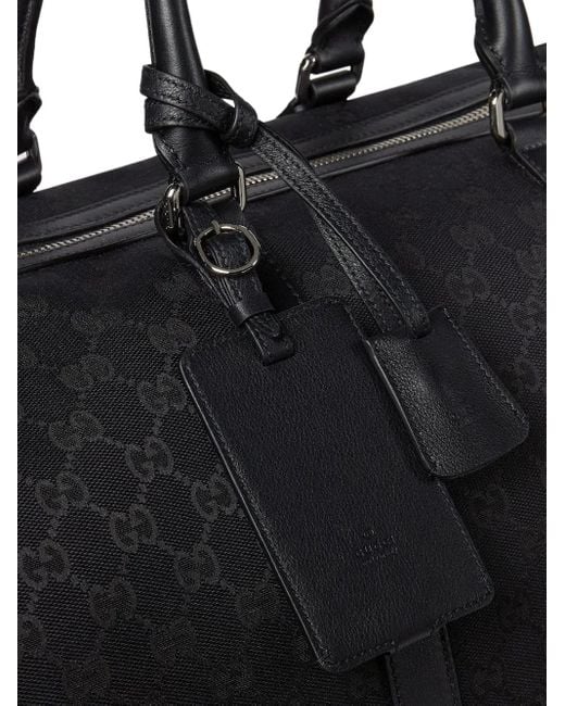 Gucci Black Monogram Holdall for men
