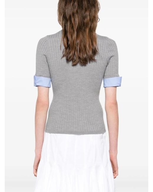 Camiseta a capas Sandro de color Gray