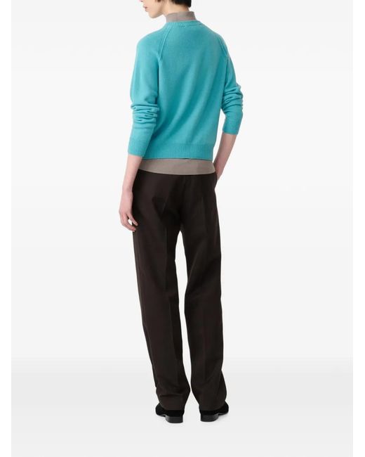 Studio Nicholson Blue Loenne Seamless Sweater