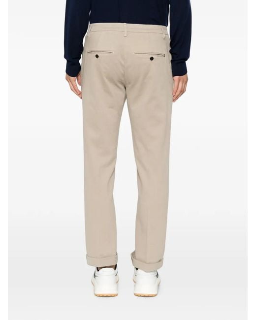 Dondup Natural Logo-Plaque Trousers for men