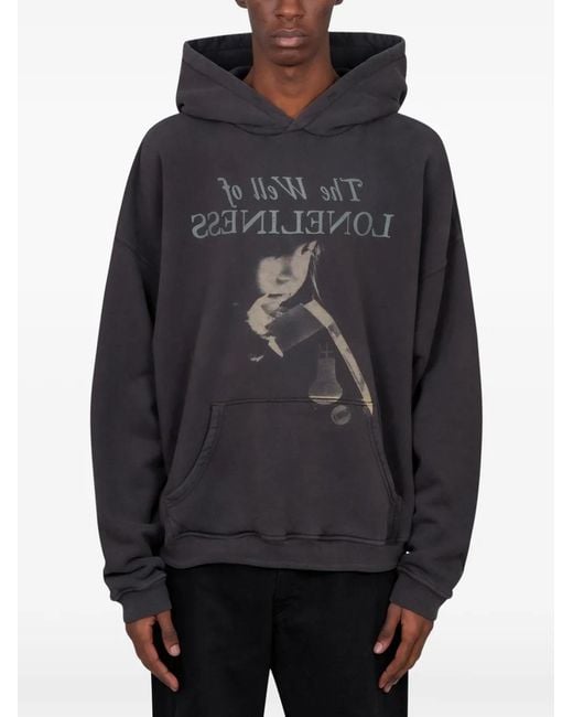 Enfants Riches Deprimes Black Graphic Well Of Loneliness Hoodie for men