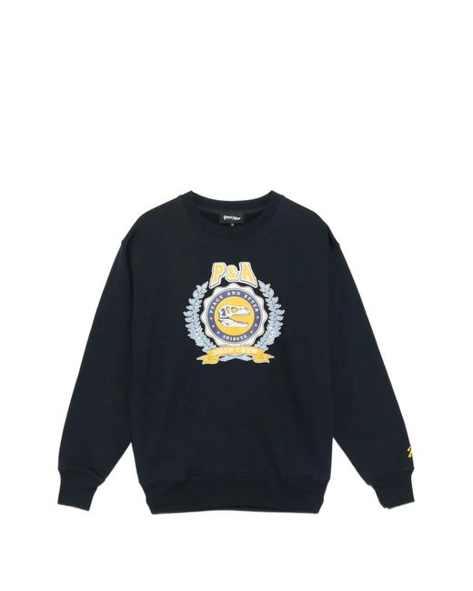 PEACE AND AFTER Blue Sweat À Col Rond for men