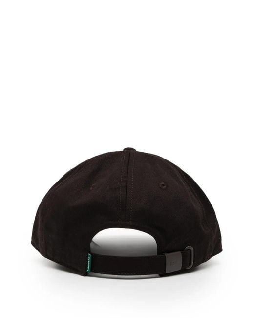 Lacoste Black Logo-Patched Cap
