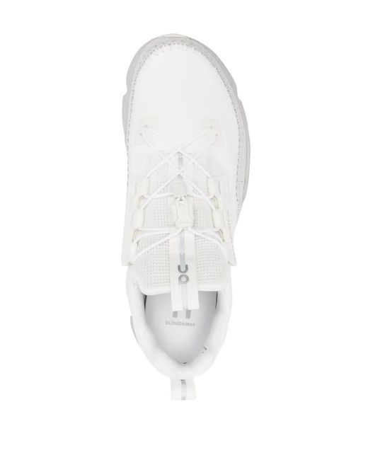 On Shoes White Cloudaway Low-Top Sneakers