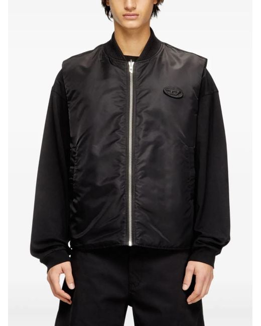 DIESEL Black Jackets Pa+Ribpc Pl Ea for men