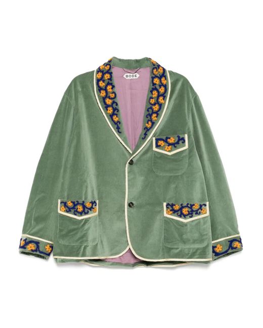 Bode Green Oberon Floral Jacket for men