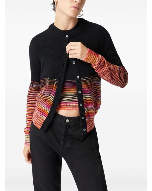 Missoni Red Dégradé-Effect Cashmere Cardigan