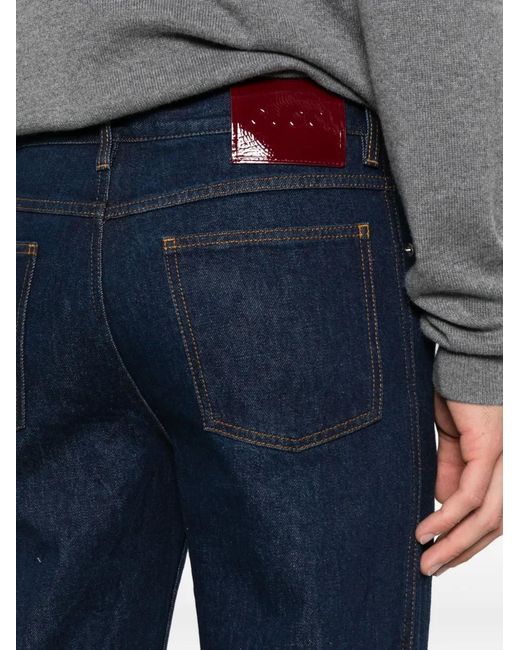 Gucci Blue Five-Pocket Design Jeans for men
