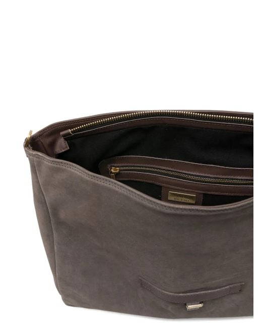 Caterina Lucchi Brown Maria Satchel-Tasche mit Klappendetail