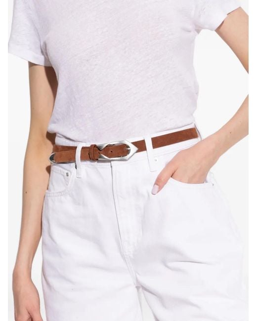 IRO White Cuff Buckle-Fastening Belt