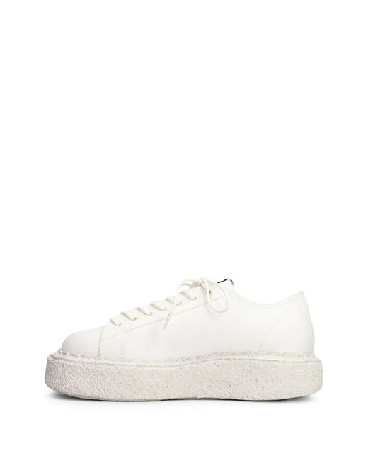 Maison Mihara Yasuhiro White Baskets Mark À Plateforme for men