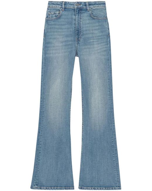 Ganni Blue Wide Jeans