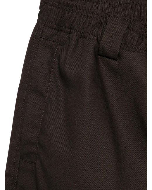 GR10K Black Elasticated-Waist Cargo Pants for men