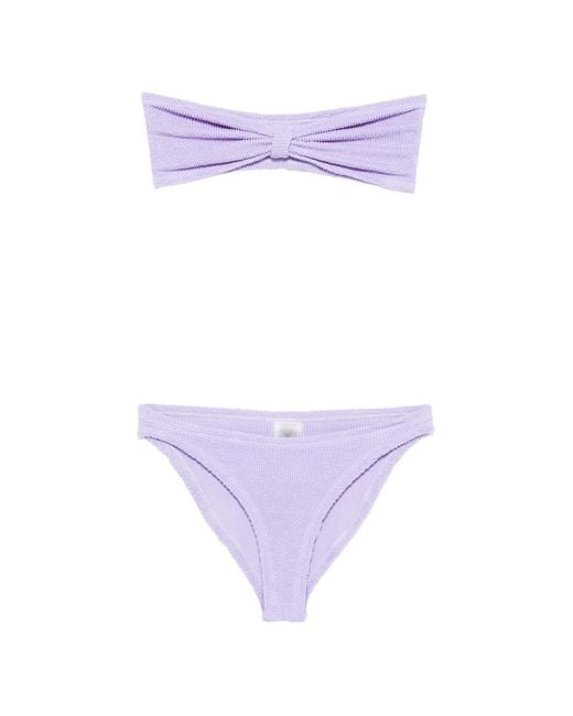 Hunza G Purple Jean Bikini Set