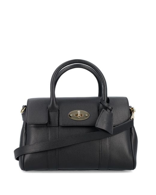 Mulberry Black Small Bayswater Leather Tote Bag