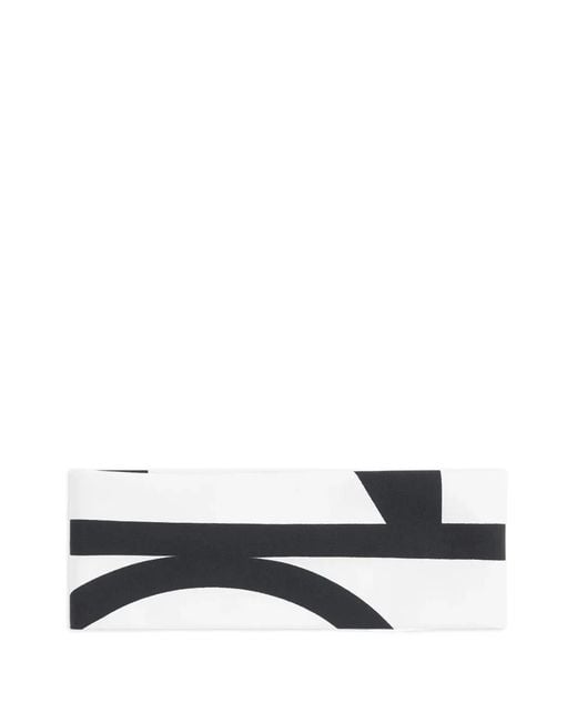 Totême White Monogram-Print Headband