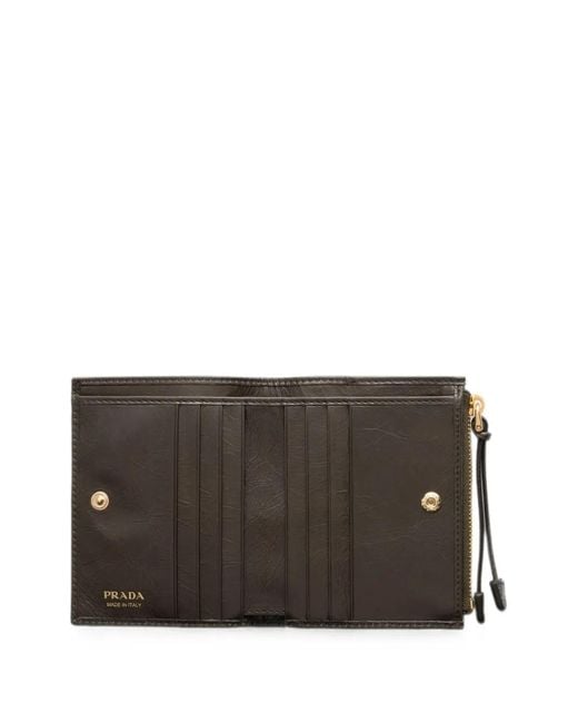Prada Brown Small Leather Wallet