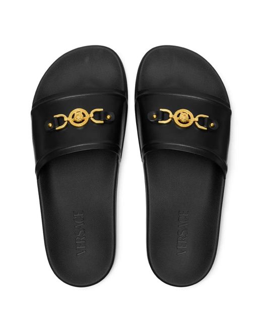 Versace Black Sandals for men