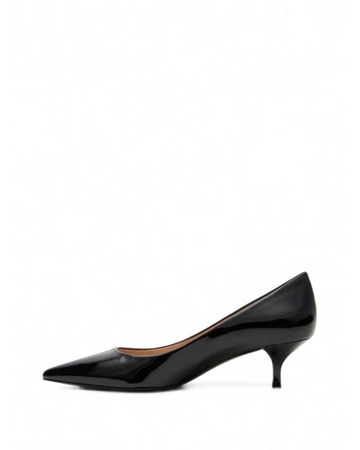 Stuart Weitzman Black Stuart Power Pointed-Toe Pumps