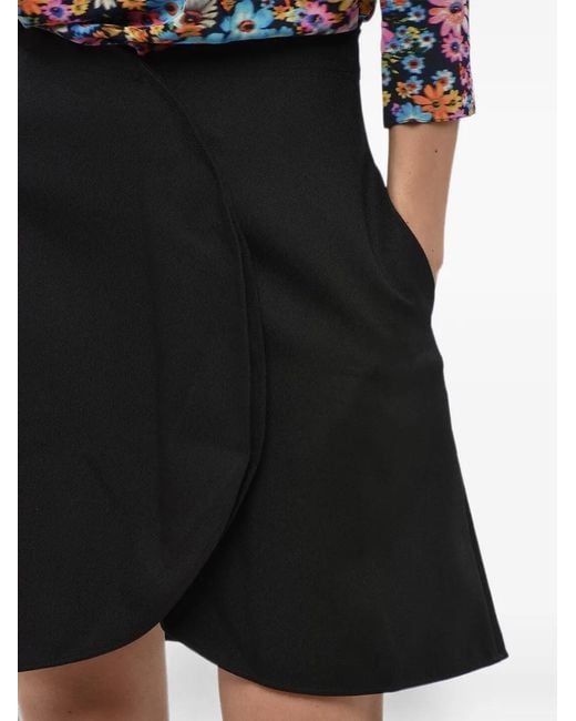 Stella McCartney Black Ariana Wrap Skirt