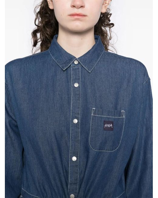 SPORT b. by agnès b. Blue Chambray Dress