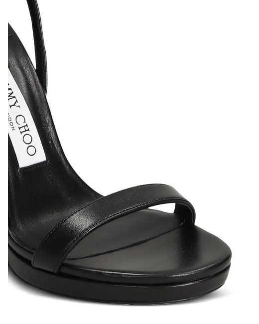 Jimmy Choo Black Moza Platform Sandals
