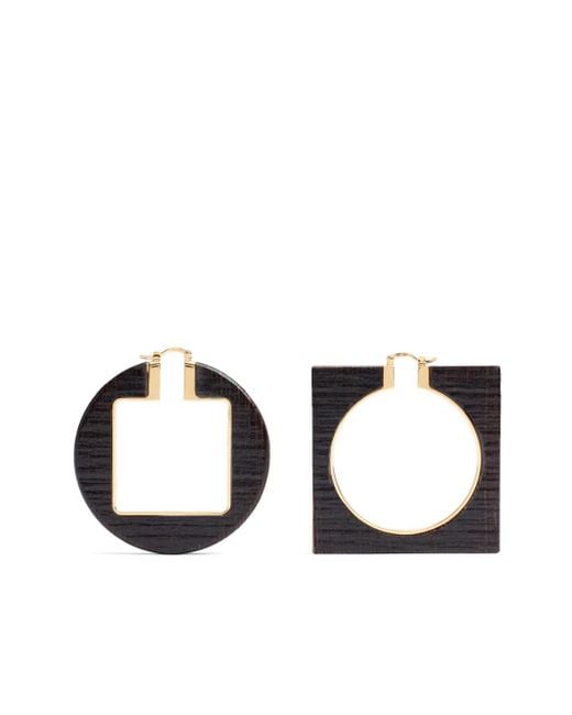 Jacquemus Metallic The Rond Carré Creolen