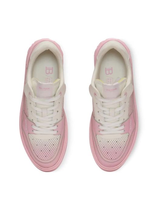 Balmain Pink B-Court Flip Sneakers