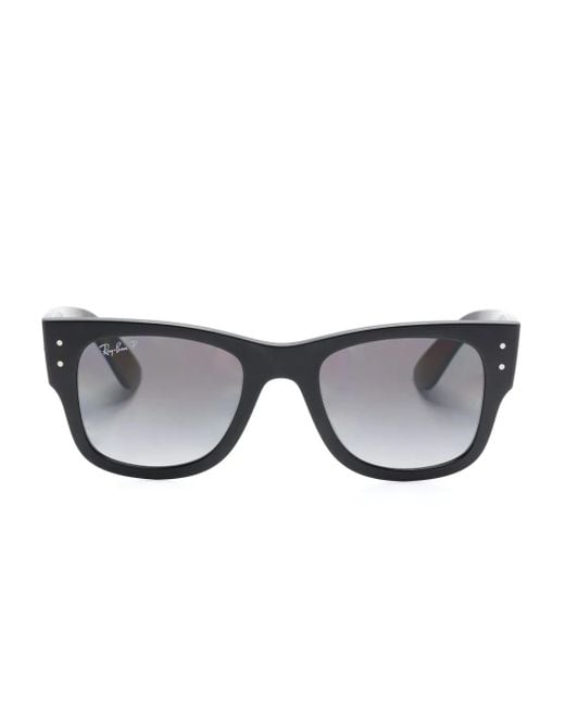 Ray-Ban Gray Mega Wayfarer Liteforce Square-Frame Sunglasses