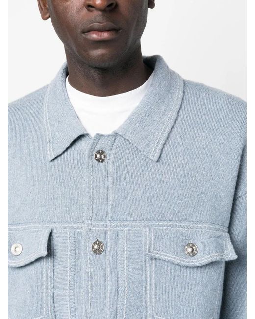 Barrie Blue Oversized Denim Jacket for men