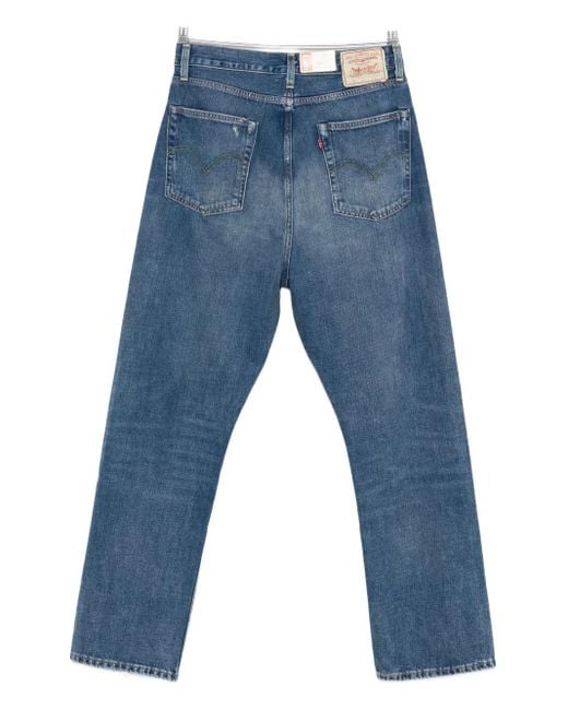 Levi's Blue Knee-Patch Faded Jeans for men