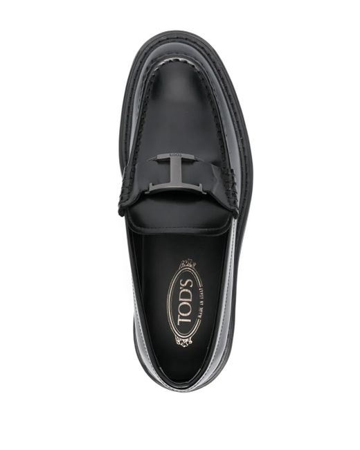 Tod's Black Flat Shoes for men
