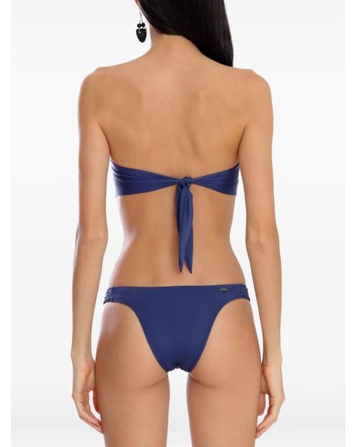 Amir Slama Bikini Verfraaid Met Kralen in het Blue