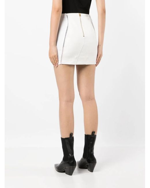 Tom Ford White Panelled Mini Skirt