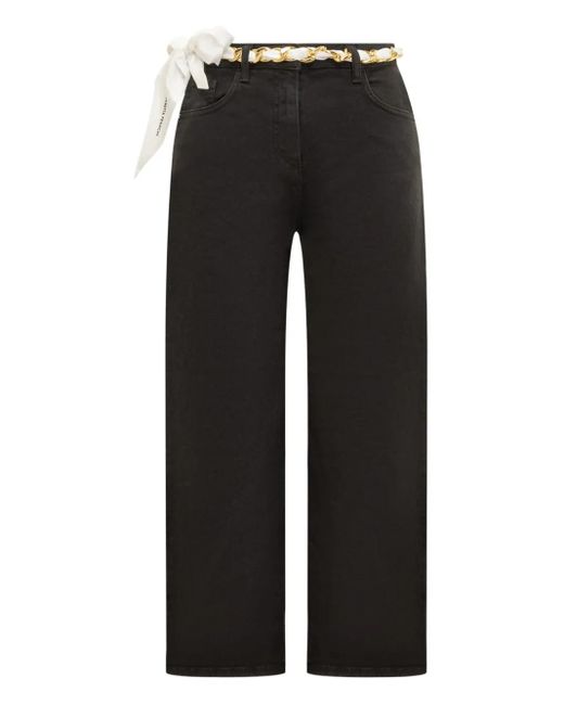 Elisabetta Franchi ワイドジーンズ Black