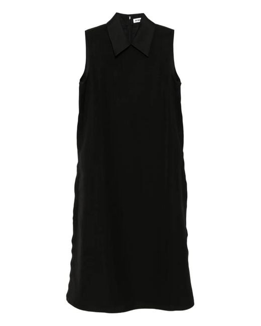 Jil Sander Black Collared Dress