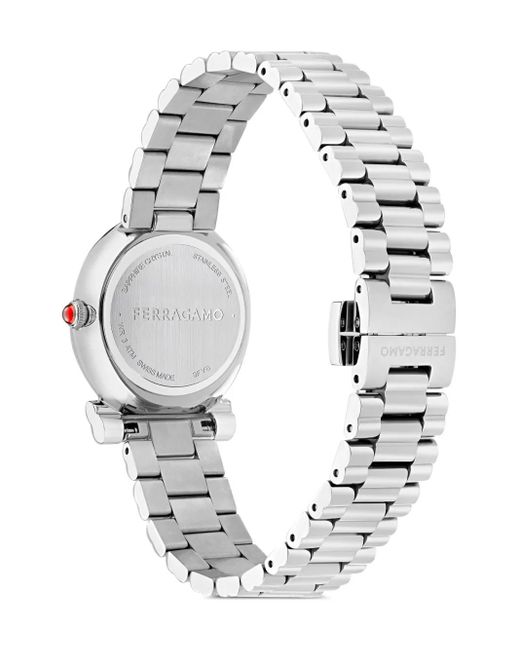 Ferragamo Gancini Twisted 28mm 腕時計 White