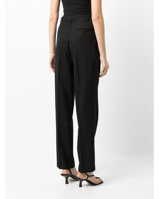 Polo Ralph Lauren Black Pantalon Droit En Laine